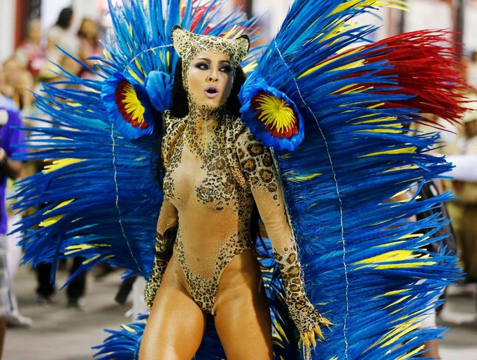 Drum Queen Sabrina Sato from the Vila Isabel samba school