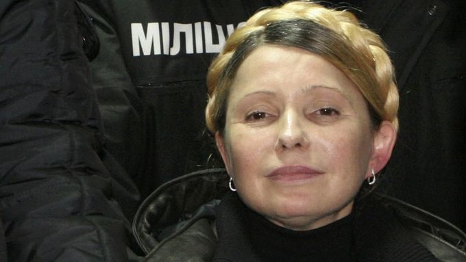 První fotografie Julije Tymošenkové po propuštění na svobodu.