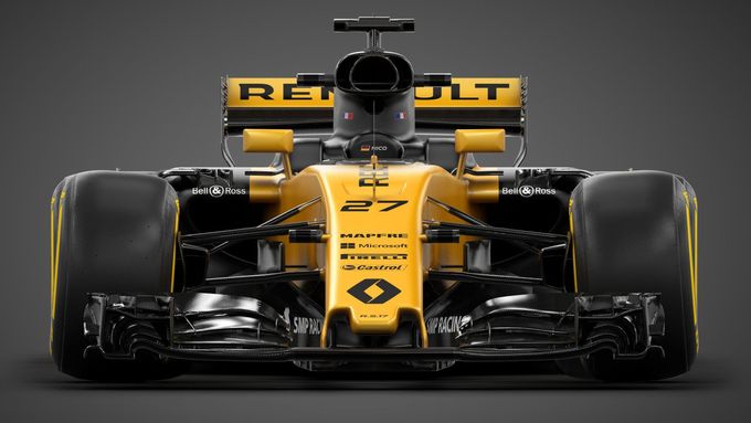Nový Renault zosobňuje změny designu níže postaveným těžištěm vozu a také širšími pneumatikami. To všechno má přinést složitější řízení vozu a dramatičtější závody.