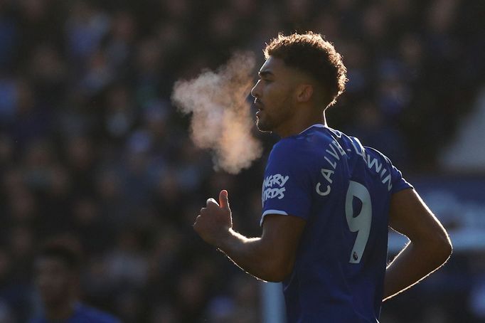 18. kolo anglické Premier League 2019/20, Everton - Arsenal: Dominic Calvert-Lewin z Evertonu.