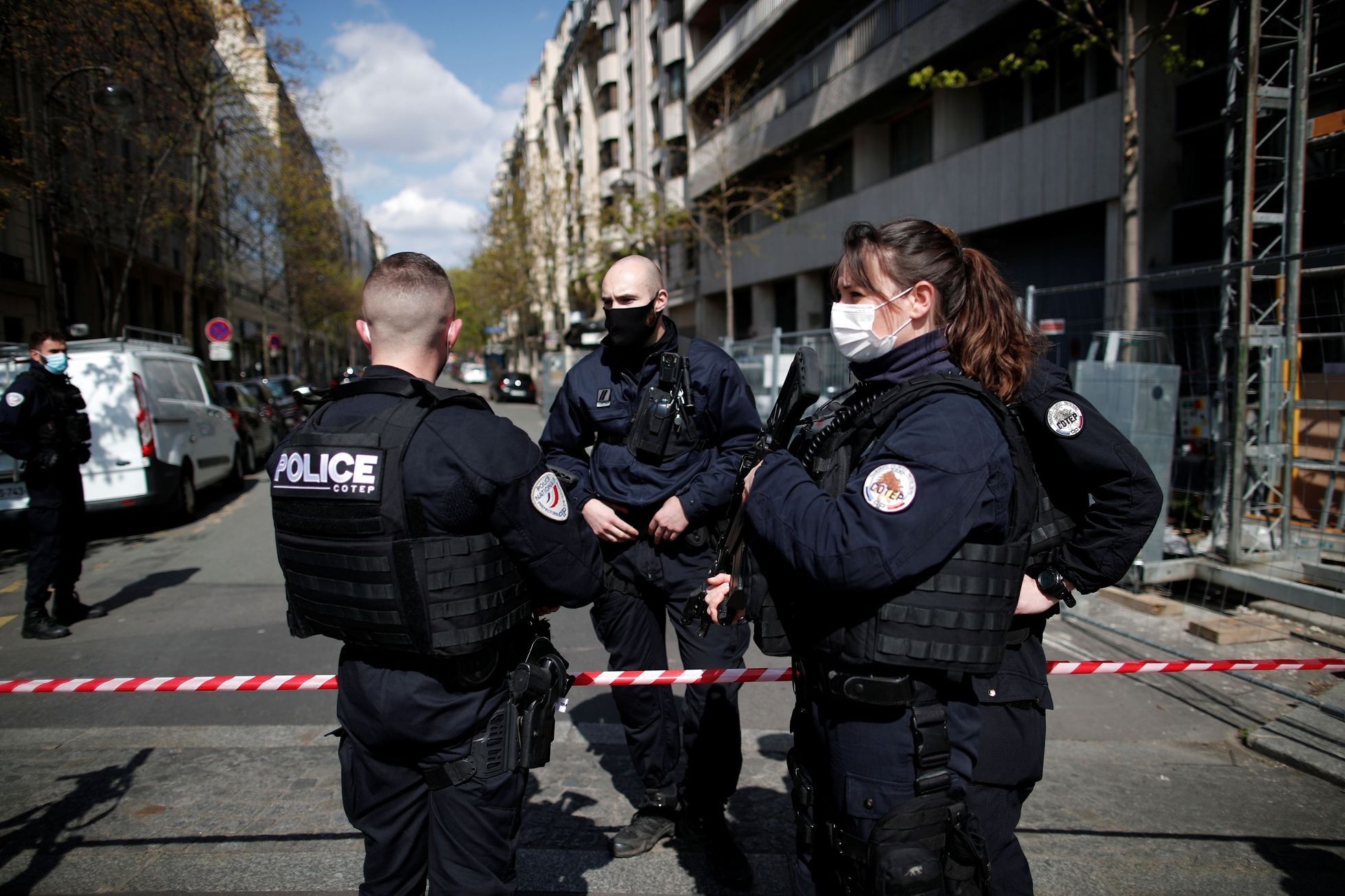 Policie, Francie, Paříž, ilustrační foto.