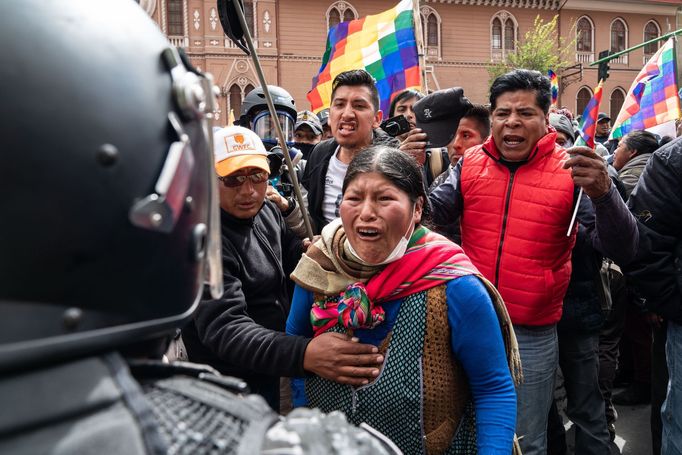 La Paz, Bolívie po rezignaci Evo Moralese