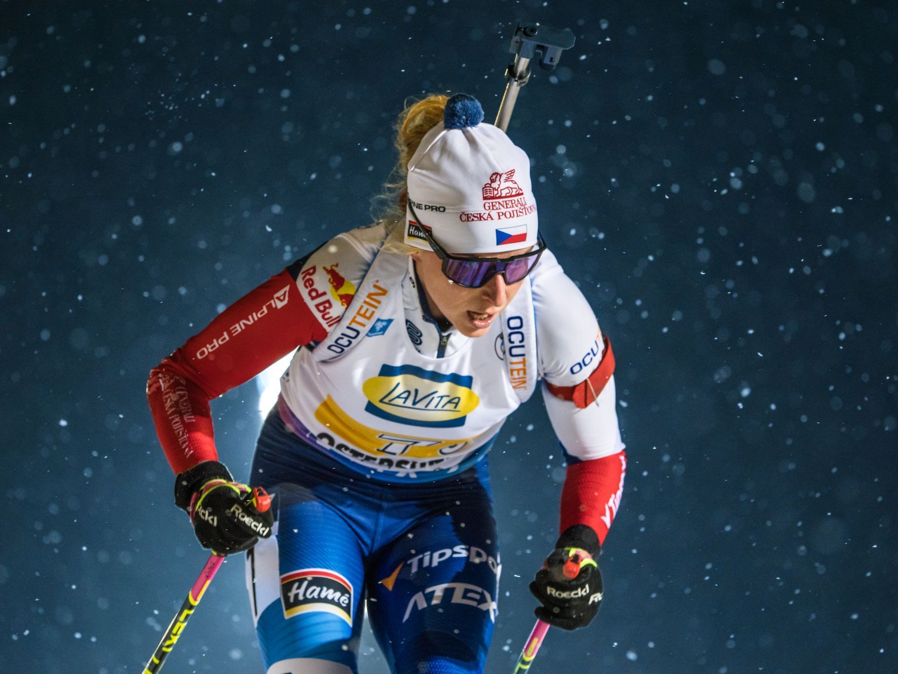 SP biatlon, Östersund, štafeta ženy, Markéta Davidová