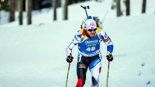 Michal Šlesingr při závodech SP v Östersundu.