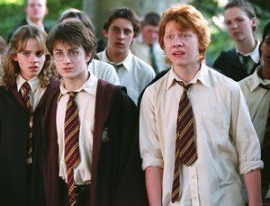 Hermiona, Harry a Ron nebo také Emma, Daniel a Rupert.