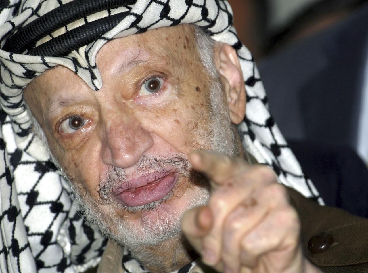 Jásir Arafat na snímku ze 4. září 2004