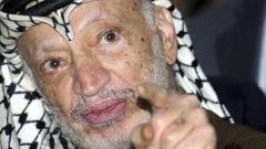 Jásir Arafat na snímku ze 4. září 2004