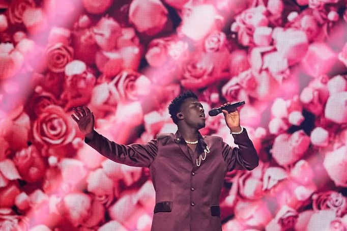 Nizozemský zpěvák Claude na Eurovizi 2025.