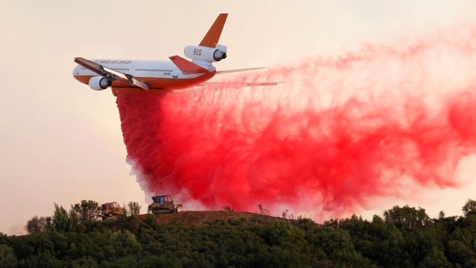Lesní požáry v Kalifornii, 2. srpna 2018.
