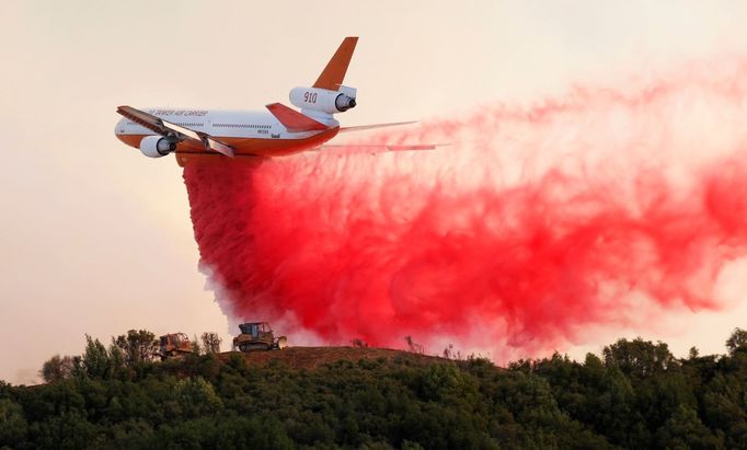 Lesní požáry v Kalifornii, 2. srpna 2018.