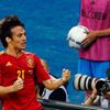 Finále Eura: Španělsko - Itálie (David Silva se raduje z prvního gólu)