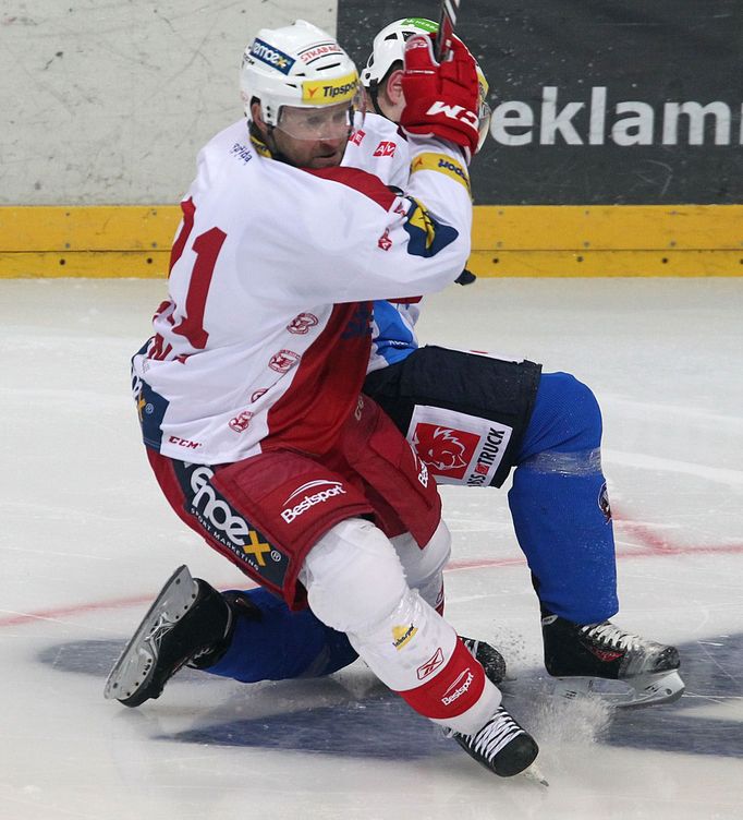 Slavia vs. Plzeň, 9. kolo hokejové extraligy (Bednář)