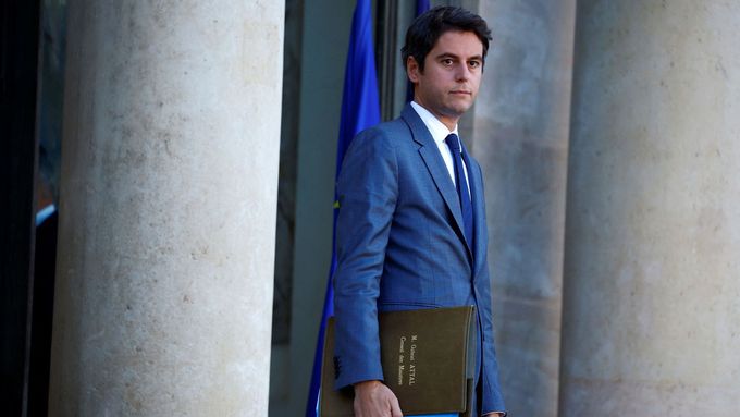 Nový francouzský premiér a dosavadní ministr školství Gabriel Attal.