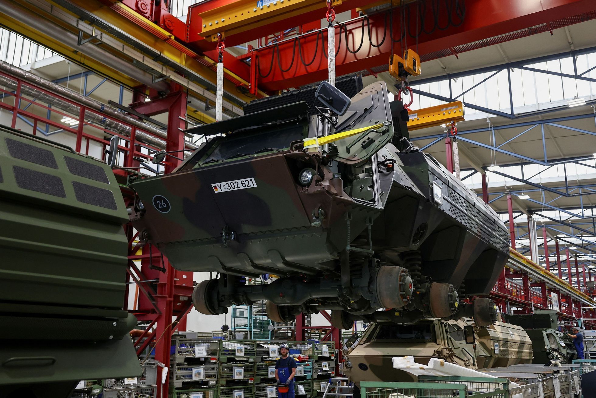 německo továrna tanky Rheinmetall