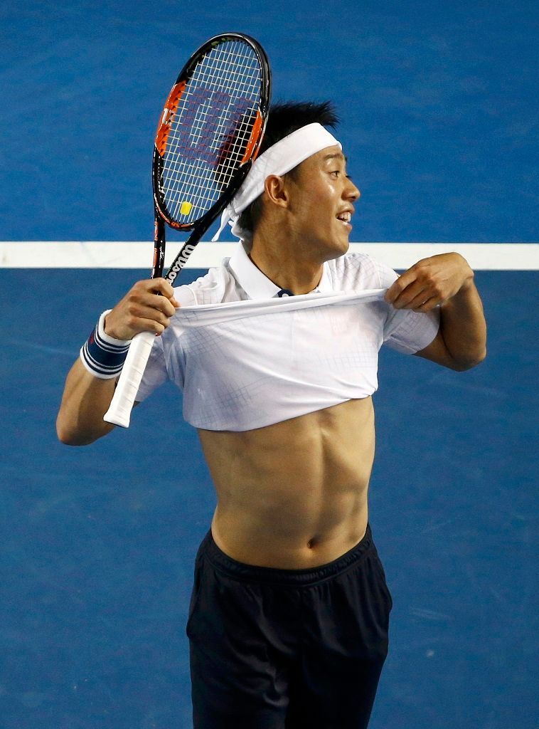 Sedmý den Australian Open (Kei Nišikori)