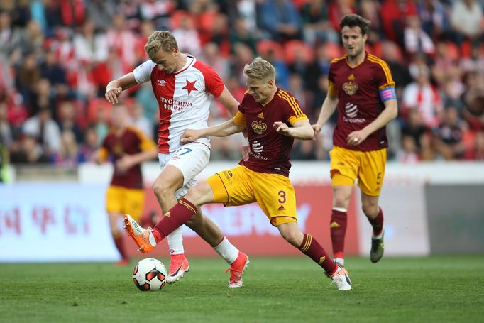 EPL, Slavia-Dukla: Antonín Barák - Štěpán Koreš