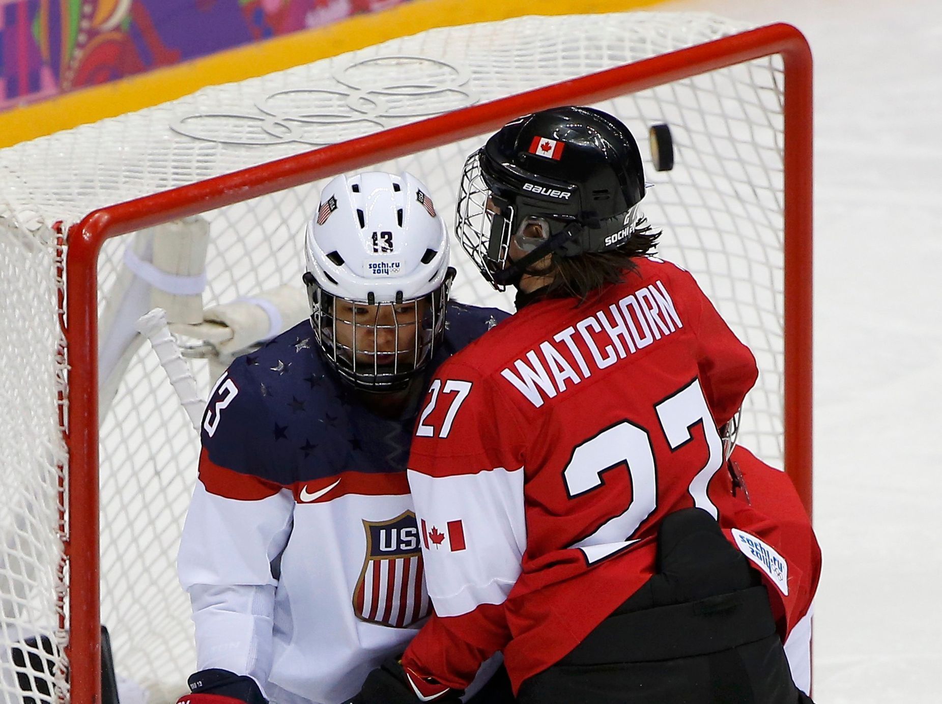 Soči 2014: Kanada - USA, Chuová, Watchornová (hokej, ženy, finále)
