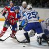 KHL, Lev Praha - Minsk: Marcel Hossa - Lukáš Krajíček (25), Lars Haugen