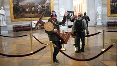 Obsazení Kapitolu ve Washingtonu - demonstranti