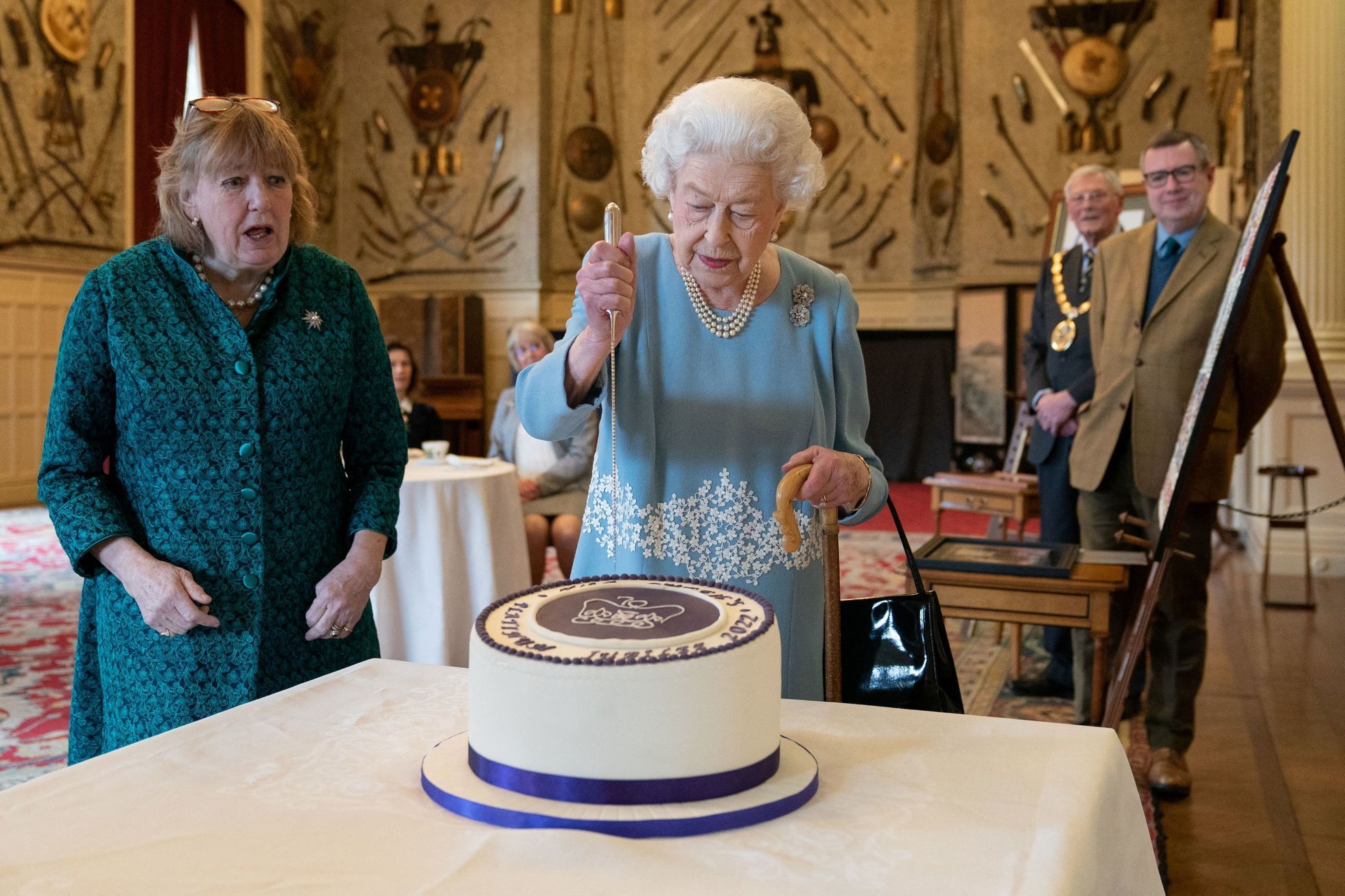 Britain's Queen Elizabeth prepares to celebrate 70th anniversary of her accession to the throne