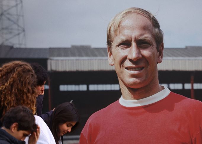 Anglický fotbalista Bobby Charlton v dobách své kariéry