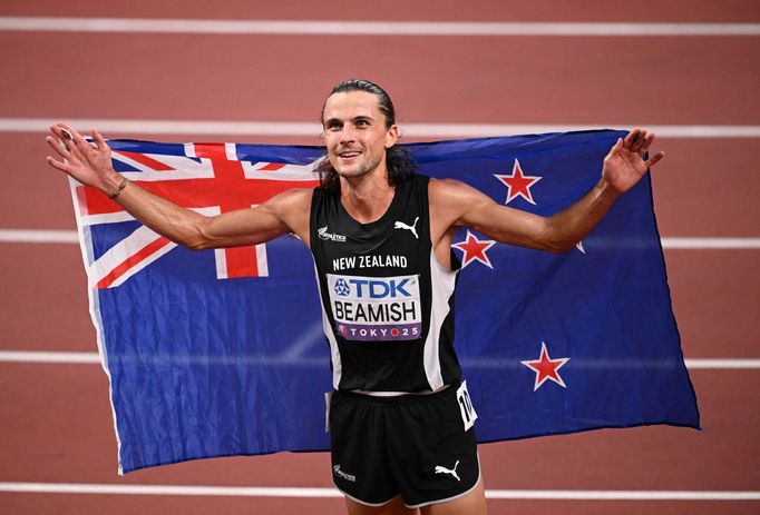 Novozélanďan Geordie Beamish na MS 2025 v atletice