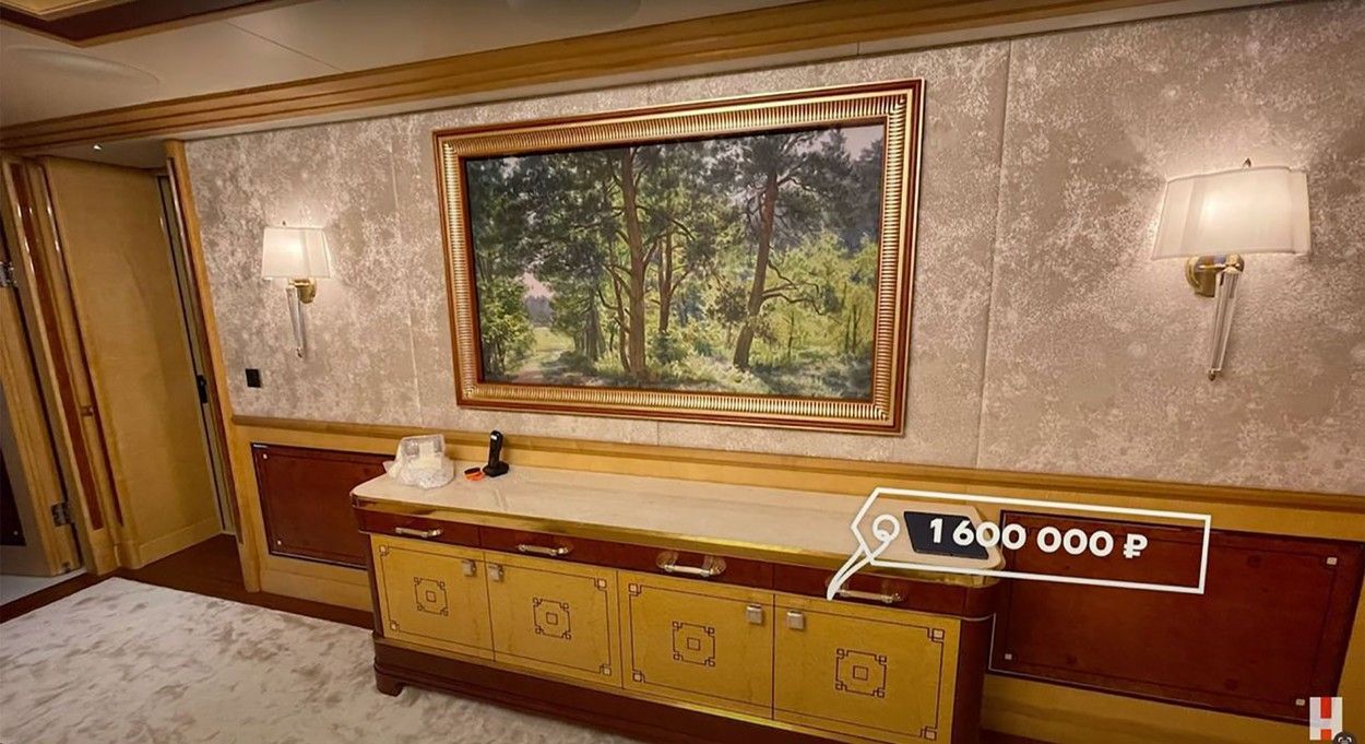 Putinova jachta Graceful interiery