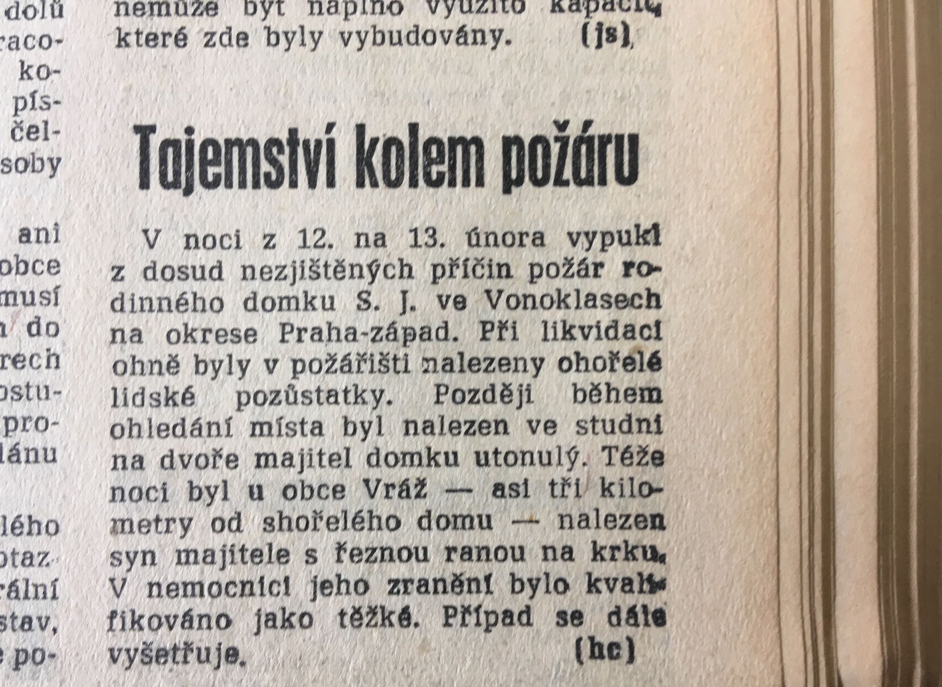 Vonoklasy, případ Studna