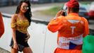 Grid girls v závodě MotoGP v Brně 2018.