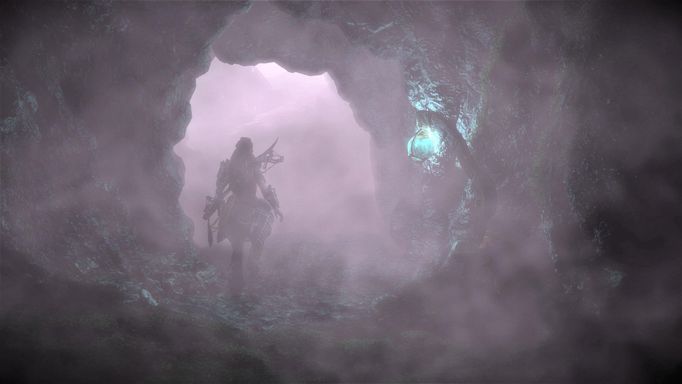 Snímek z DLC Burning Shores ze hry Horizon: Forbidden West.