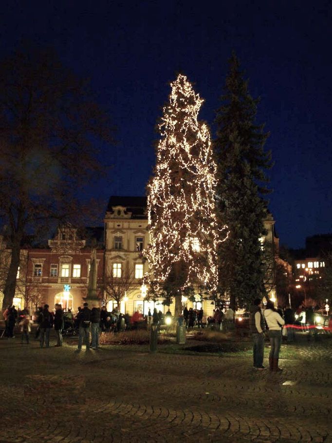 Vsetínský vánoční strom.