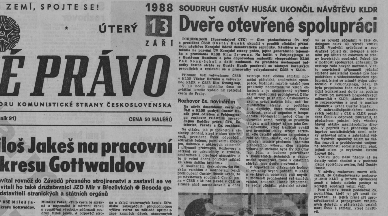 Rudé právo, 13. 9. 1988