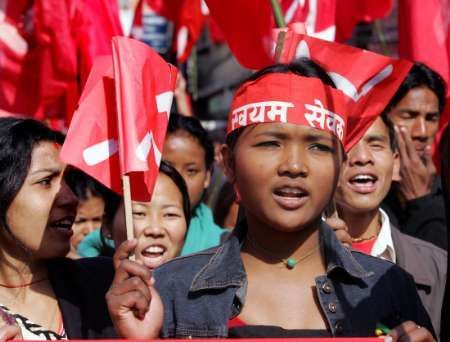 Protesty v Nepálu