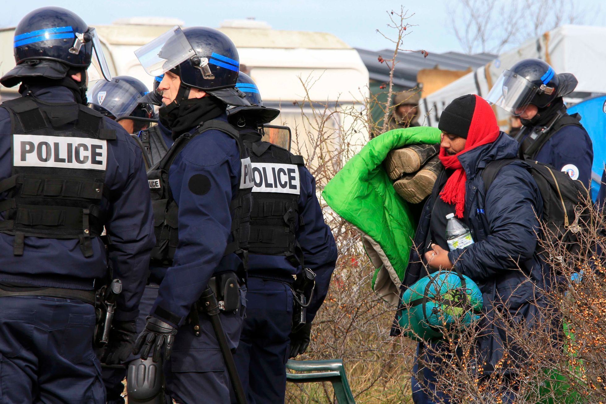 Demolice tábora v Calais