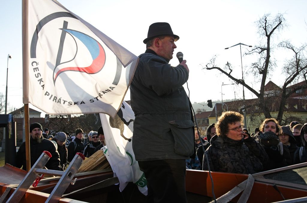 protest pirátské strany