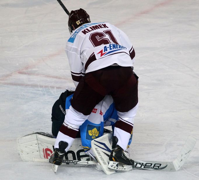 Hokej, extraliga, Sparta - Plzeň: Lukáš Klimek (61)