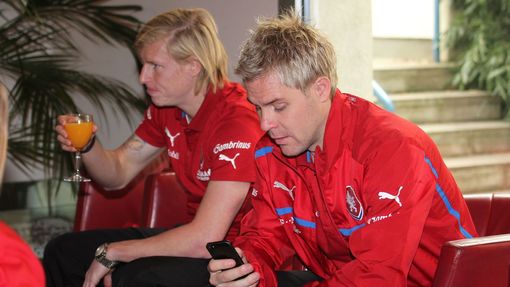 Sraz fotbalové reprezentace: František Rajtoral a Tomáš Hübschman