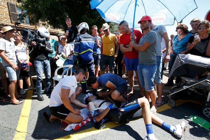 Tour de France, 12. etapa: zraněný David De La Cruz Melgarejo