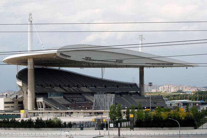 A general view of Ataturk Olympic stadium amid the spread of the coronavirus disease (COVID-19), in Istanbul, Turkey May 29, 2020. REUTERS/Umit Bektas