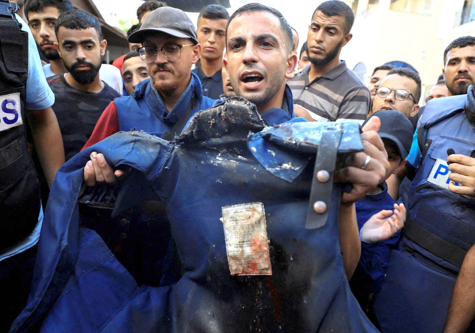 Gaza, novináři, smrt, Al-Džazíra, Anas al-Sharif , Izrael, Palestina, boj,