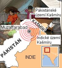 Mapa Kašmír