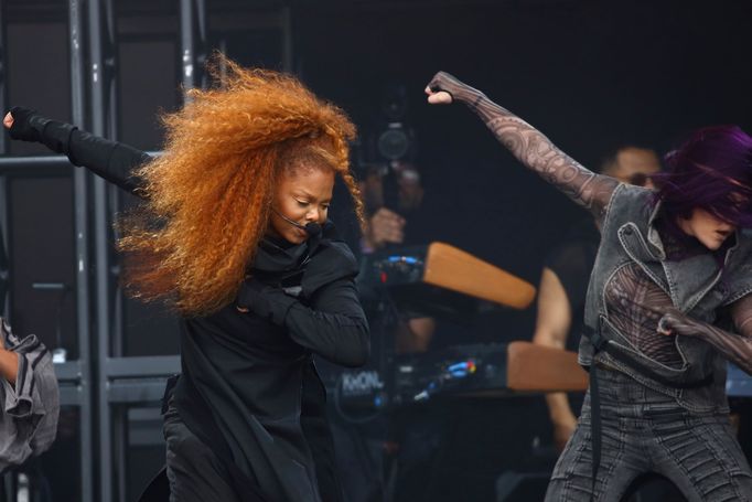 Janet Jacksonová na Glastonbury.