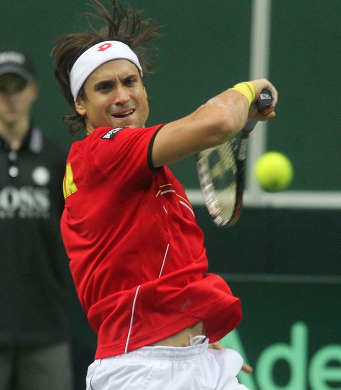 Finále Davis Cupu, zápas Radek Štěpánek - David Ferrer