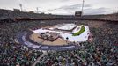 Jan 1, 2020; Dallas, TX, USA; A general view during the second period in the 2020 Winter Classic hockey game between the Dallas Stars and the Nashville Predators at Cotto