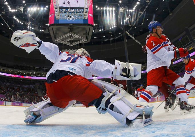 Česko - Lotyšsko: Ondřej Pavelec