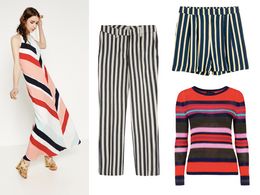 Šaty, ZARA; kalhoty, PEPE JEANS; šortky, H&M; svetr, TOPSHOP.