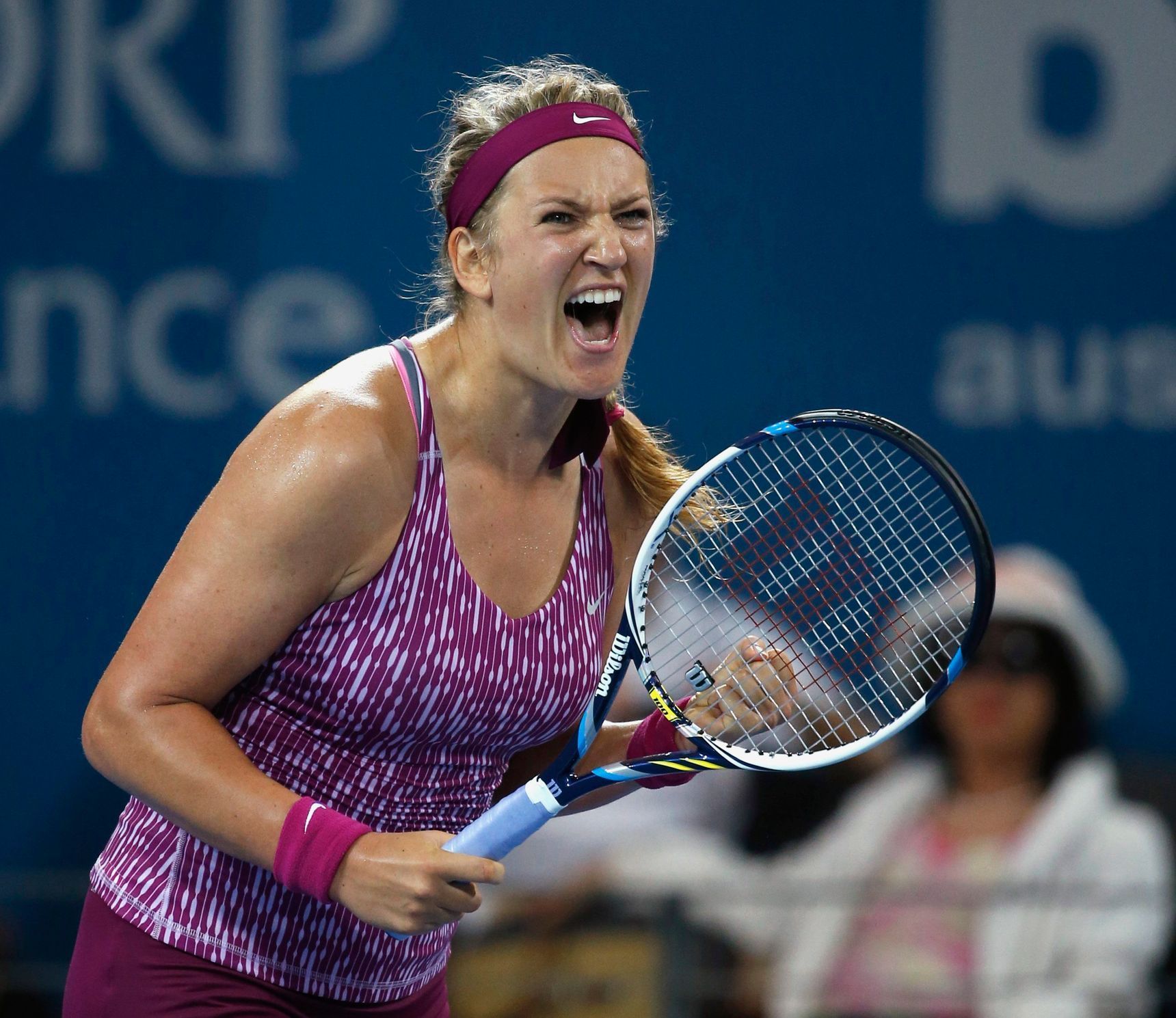Viktoria Azarenková na turnaji v Brisbane 2014