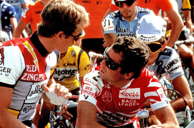 Greg Lemond a Bernard Hinault, cyklistika