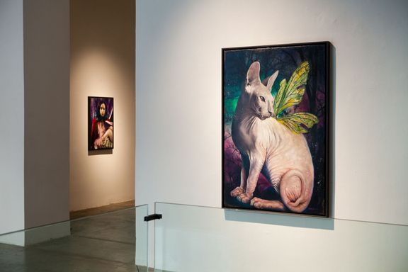 Snímek z výstavy Martina Edera v pražské DSC Gallery.