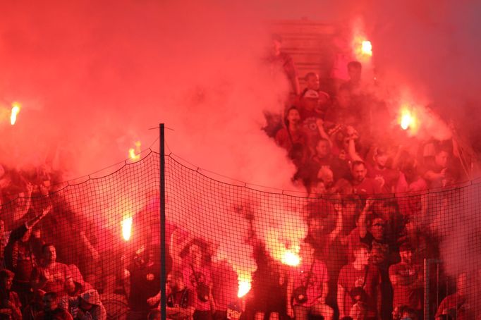 Třetí kolo Fortuna:Ligy mezi Dynamem České Budějovice a Spartou Praha.